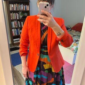 J Crew Red-Orange Blazer